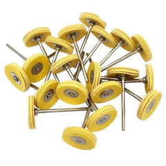 Tooltos Jewelry Tool Yellow Leather / 2.35 MM 100Pcs Polishing Wheel Fiber & Cotton & Wool Buffing Wheel