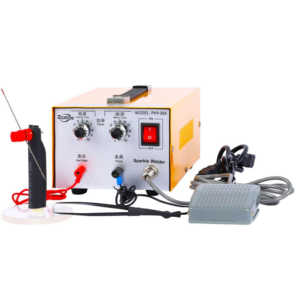 Tooltos Jewelry Tools 110V Tooltos 30A Jewelry Pulse Spot Welder For Gold, Silver And Platinum