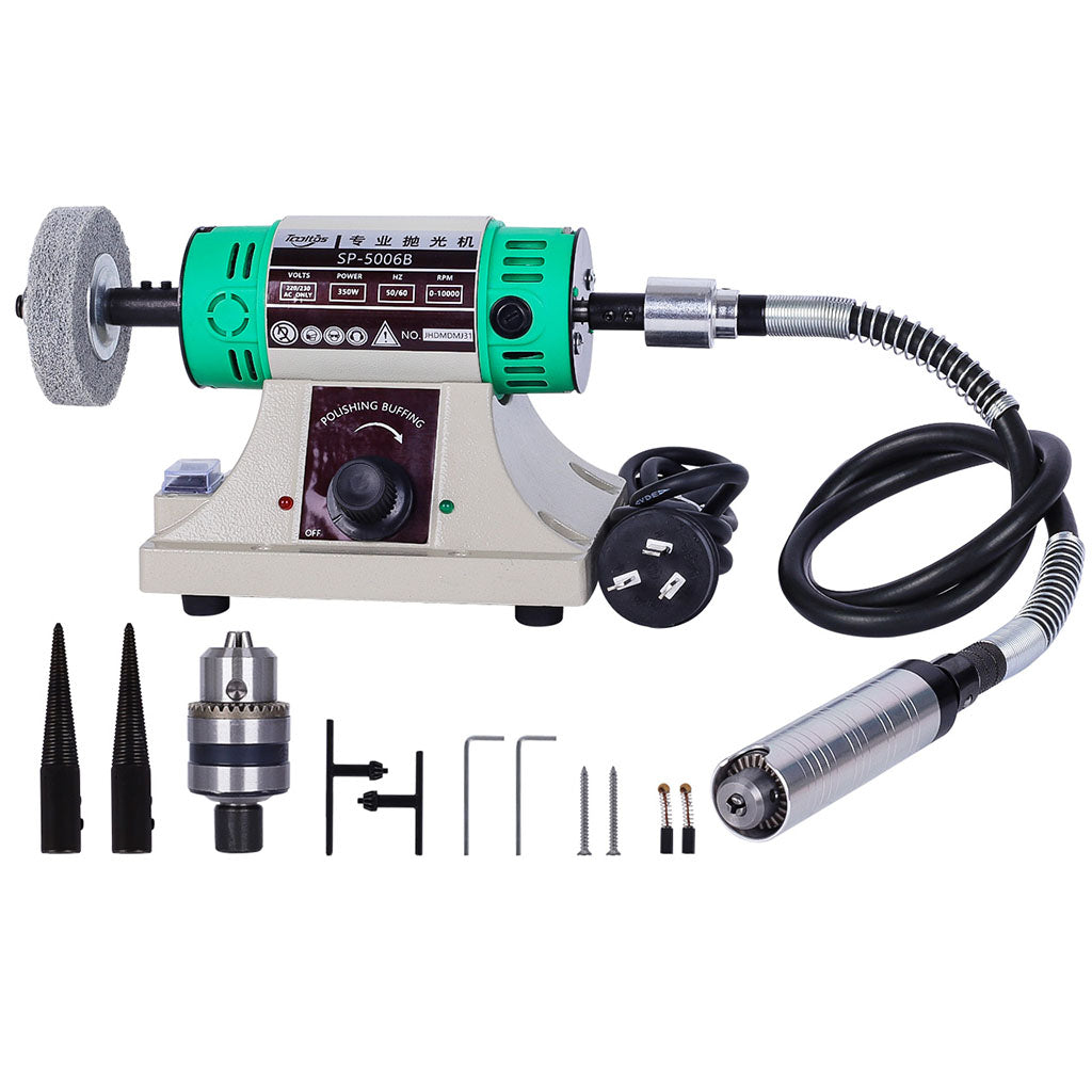 Tooltos Jewelry Tools 110V Tooltos SP-5006B Multi-purpose Bench Lathe Polisher Jewelry Polishing and Grinding Machine