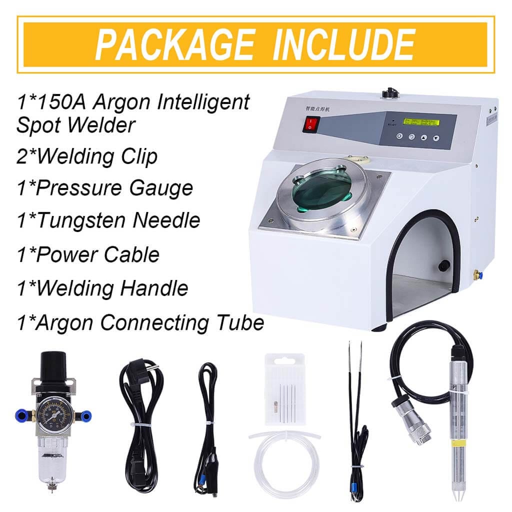 Tooltos Jewelry Tools 150A Argon Pulse Intelligent Jewelry Spot Welding Machine With Magnifier