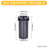 Tooltos Jewelry Tools 1KG Crucible Tooltos High Purity Graphite Crucible Electric Melting Furnace Accessories