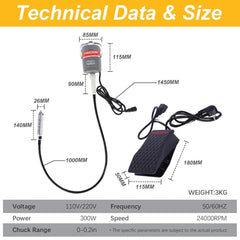 Tooltos Jewelry Tools Foredom Hang-Up Flex Shaft Motor