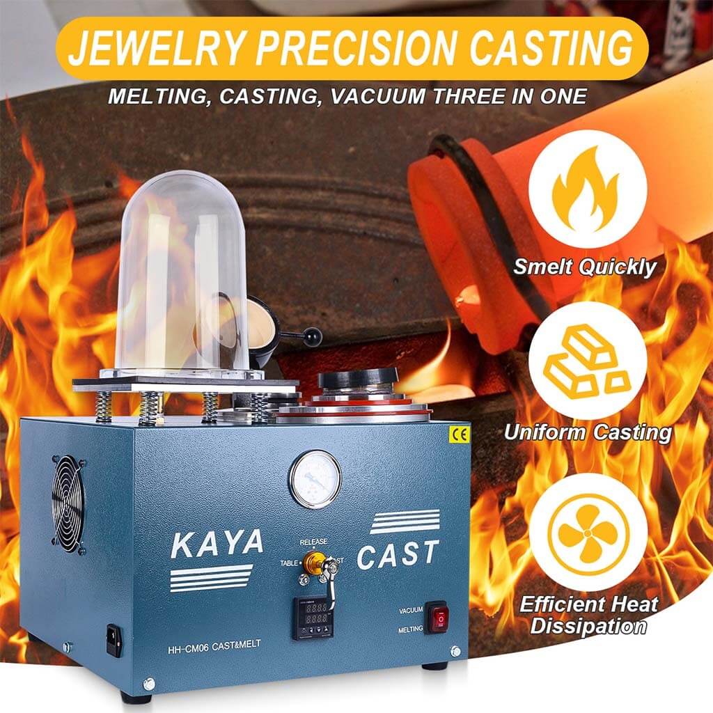 Tooltos Jewelry Tools KAYA CAST  Jewelry Precision Vacuum Investing Casting Melting Machine HH-CM06