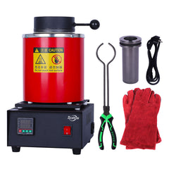 Tooltos Jewelry Tools Red-110V / 1KG Tooltos 1800W Digital Metal Gold Jewelry Electric Melting Furnace