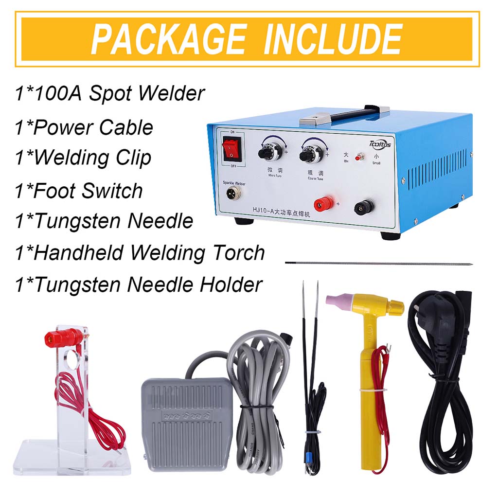 Tooltos Jewelry Tools Tooltos 100A Blue Pulse Sparkle Jewelry Spot Welding Machine