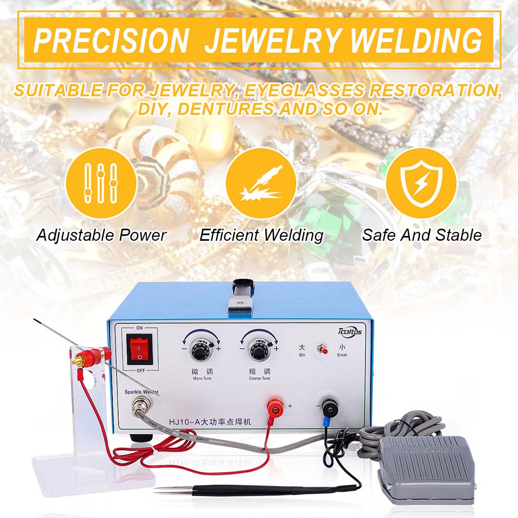 Tooltos Jewelry Tools Tooltos 100A Blue Pulse Sparkle Jewelry Spot Welding Machine