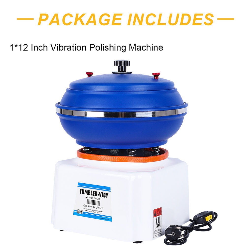 Tooltos Jewelry Tools Tooltos 12 inch Vibratory Tumbler Jewelry Polishing Machine