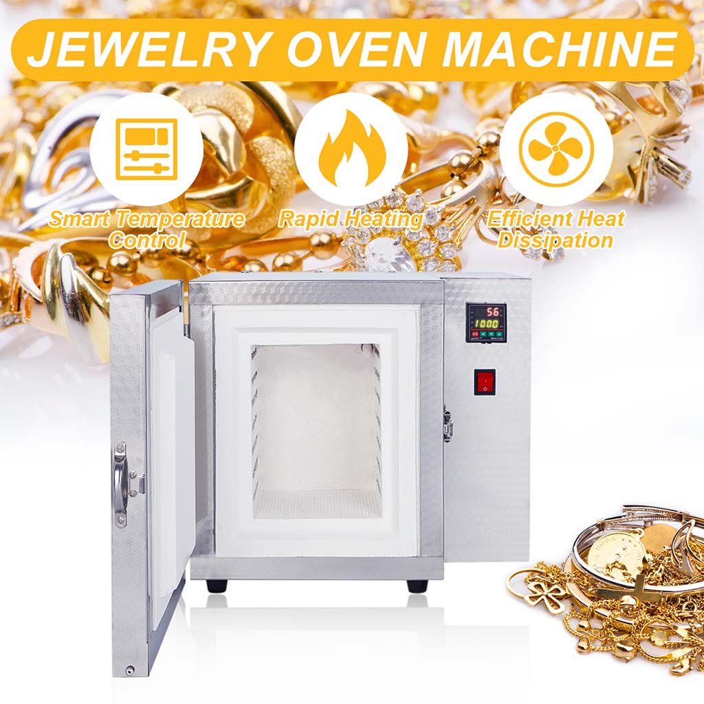 Tooltos Jewelry Tools Tooltos 1500W Jewelry Casting Burnout Furnace Oven Machine