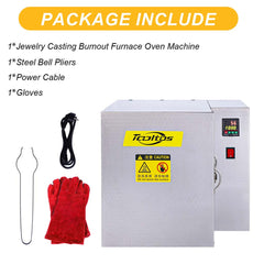 Tooltos Jewelry Tools Tooltos 1500W Jewelry Casting Burnout Furnace Oven Machine