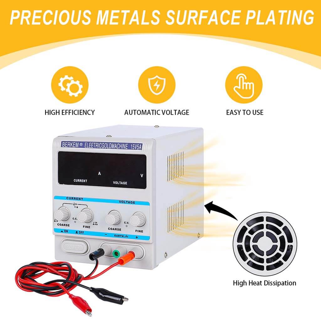 Tooltos Jewelry Tools Tooltos 15V 5A Digital LED Display Jewelry Electroplating Machine