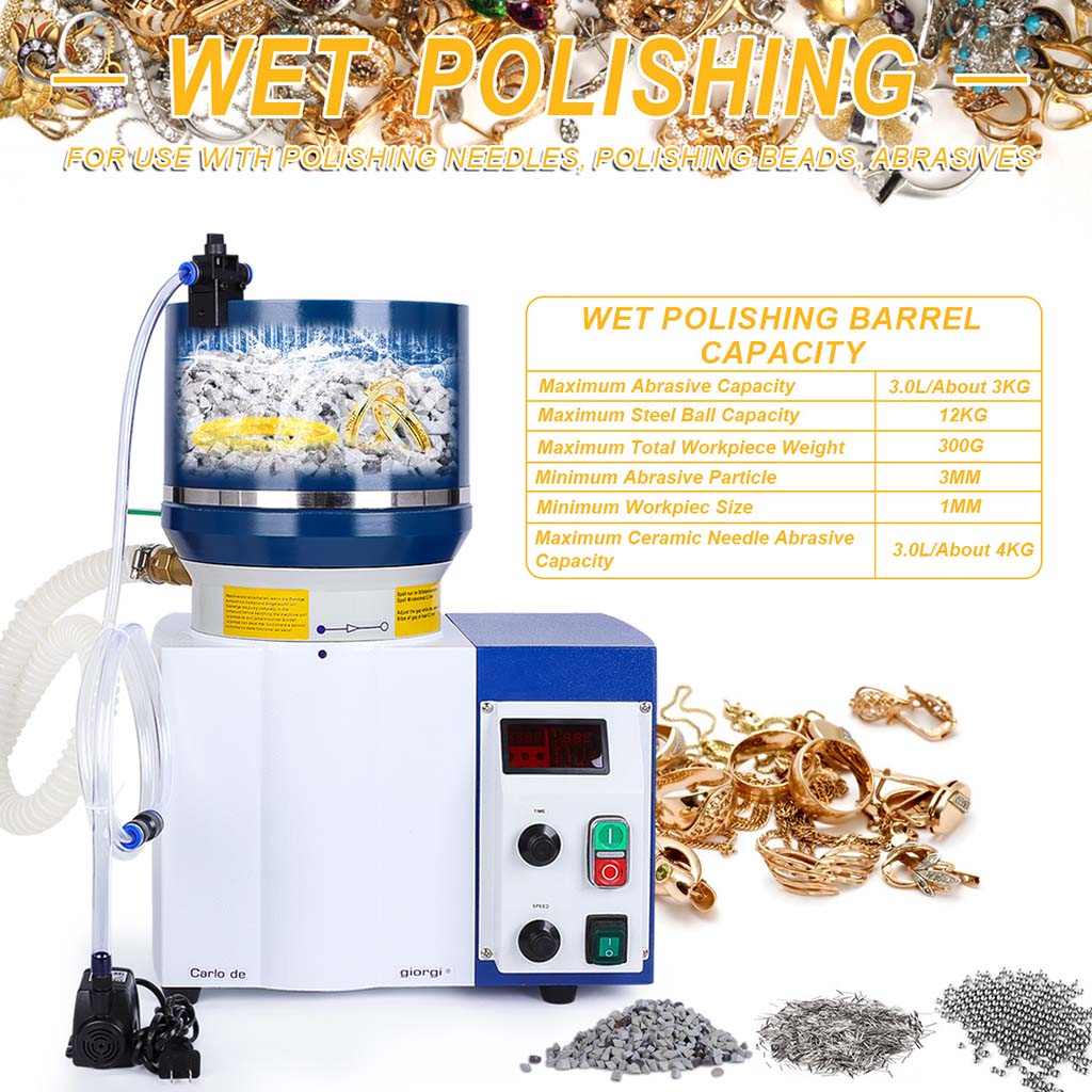 Tooltos Jewelry Tools Tooltos 3 in 1 Multi-functional Wet And Dry Magnetic Polishing Centrifugal Polishing Machine