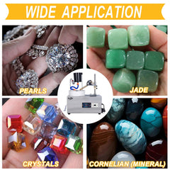 Tooltos Jewelry Tools Tooltos 3000RPM Gemstone Faceting Machine 180W Jade Grinding Polishing Machine