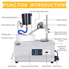 Tooltos Jewelry Tools Tooltos 3000RPM Gemstone Faceting Machine 180W Jade Grinding Polishing Machine