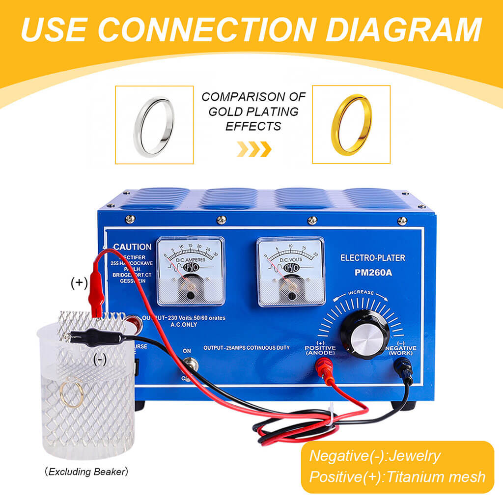 Tooltos Jewelry Tools Tooltos 30A 20V Plating Rectifier Jewelry Plating Machine
