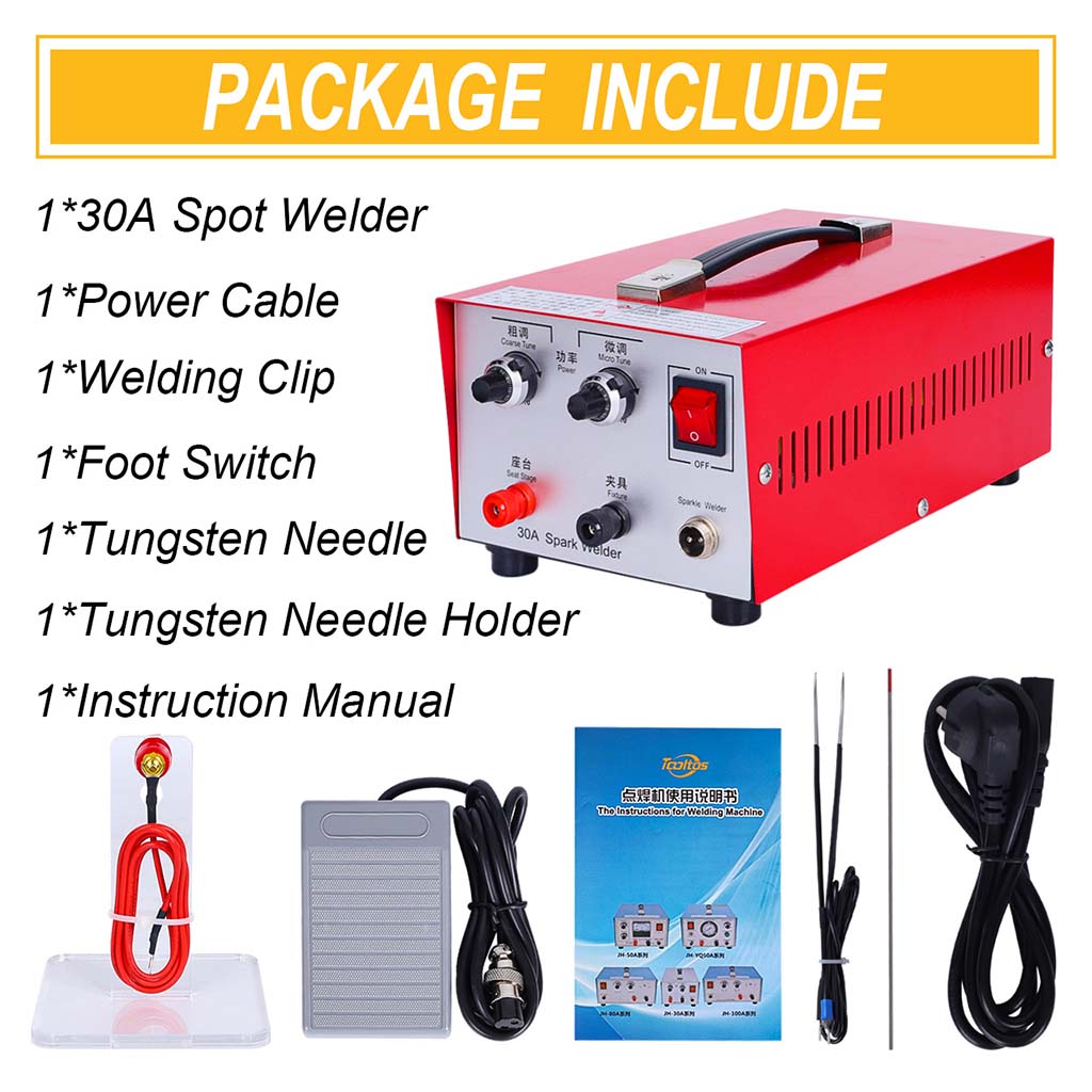 Tooltos Jewelry Tools Tooltos 30A Sparkle Pulse Jewelry Spot Welder For Gold, Silver And Platinum