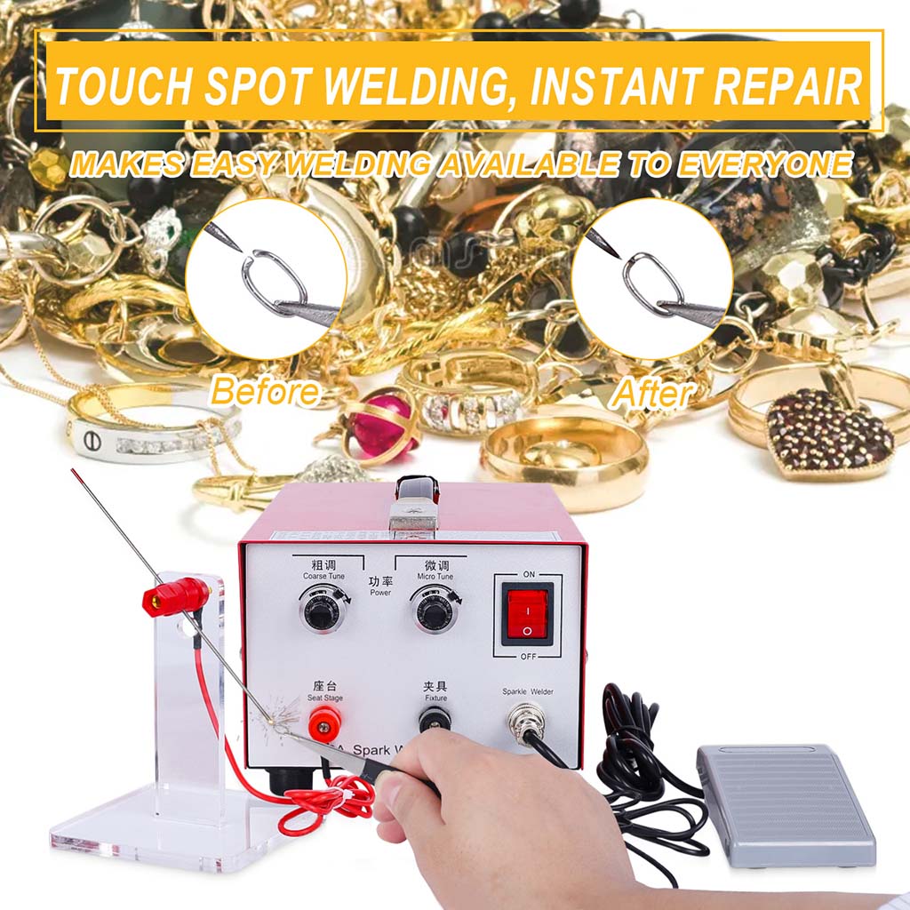 Tooltos Jewelry Tools Tooltos 30A Sparkle Pulse Jewelry Spot Welder For Gold, Silver And Platinum