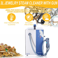 Tooltos Jewelry Tools Tooltos 3L Gold Silver Stainless Steel Jewelry Steam Cleaner with Handheld Steam Gun