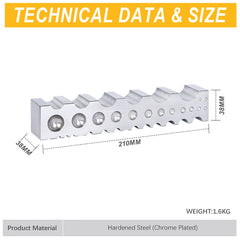 Tooltos Jewelry Tools Tooltos 4 Sided Multipurpose Steel Dapping Block Forming Block