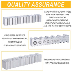 Tooltos Jewelry Tools Tooltos 4 Sided Multipurpose Steel Dapping Block Forming Block