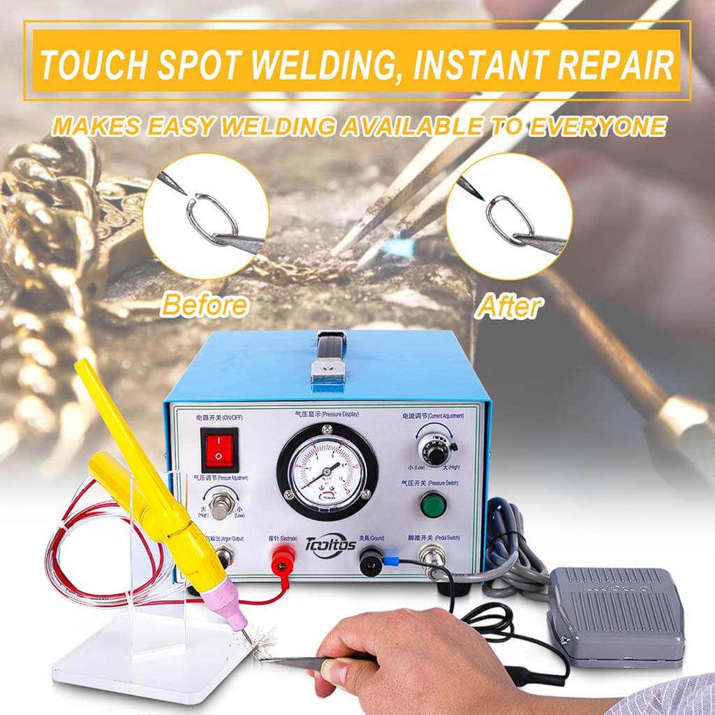 Tooltos Jewelry Tools Tooltos 50A Blue Argon Pulse Sparkle Jewelry Spot Welding Machine