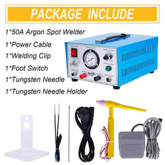 Tooltos Jewelry Tools Tooltos 50A Blue Argon Pulse Sparkle Jewelry Spot Welding Machine