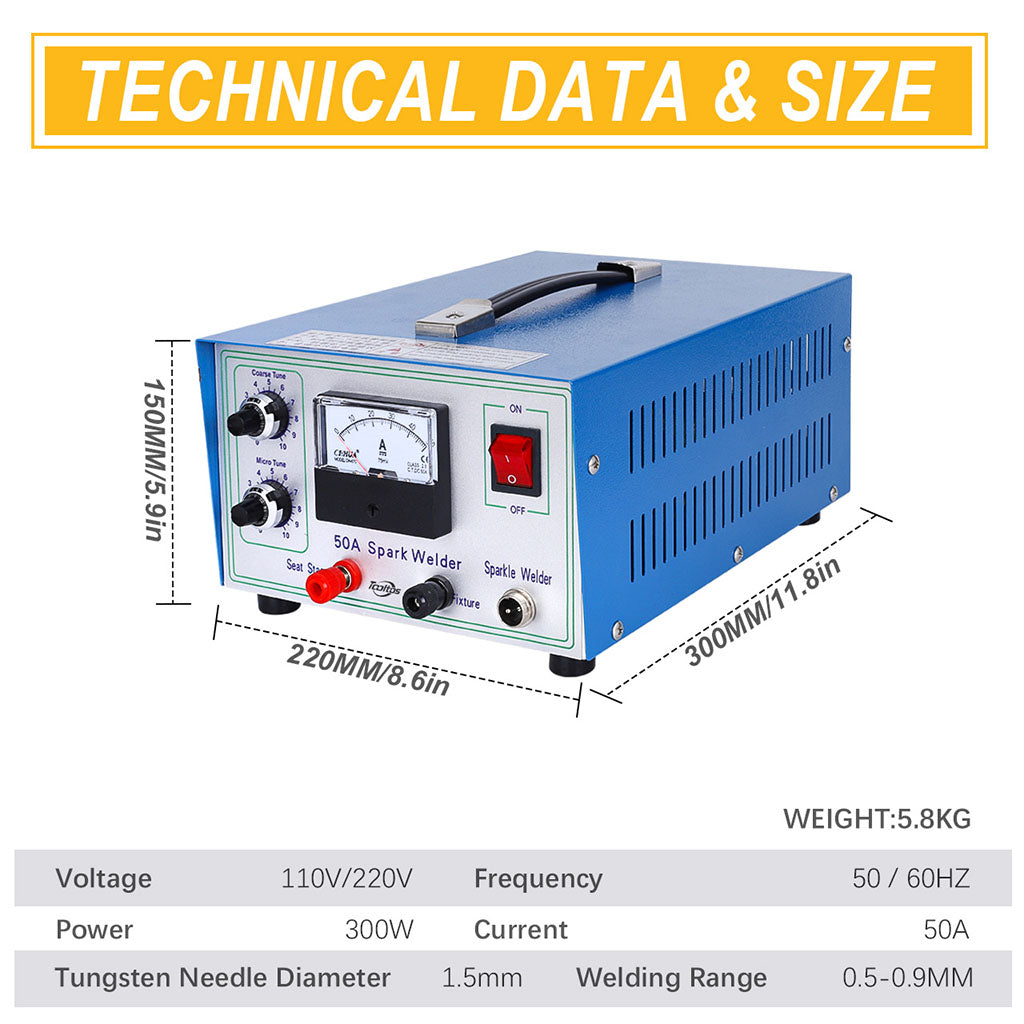Tooltos Jewelry Tools Tooltos 50A Sparkle Pulse Jewelry Spot Welder