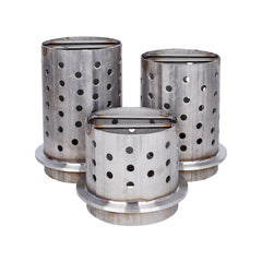 Tooltos Jewelry Tools Tooltos 6.3 inch Perforated Stainless Steel Casting Flask Wall Flanged Vacuum Casting Plaster Mold