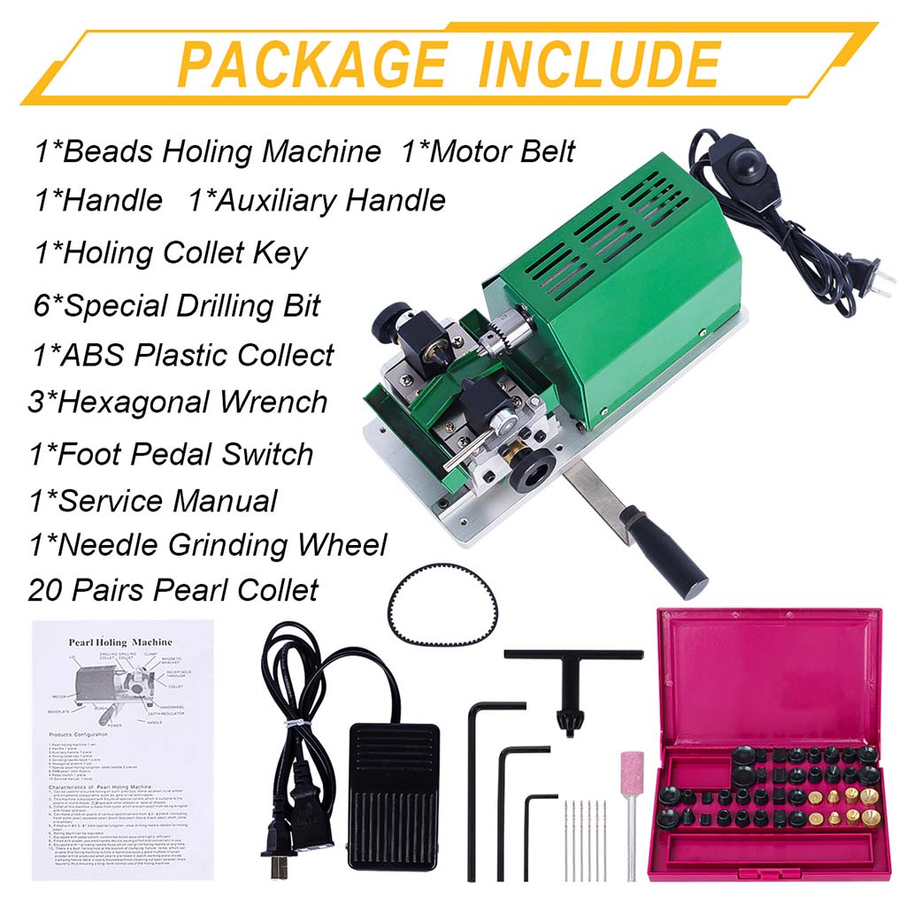 Tooltos Jewelry Tools Tooltos 6500RPM Jewelry Beads Holing Pearl Drilling Machine