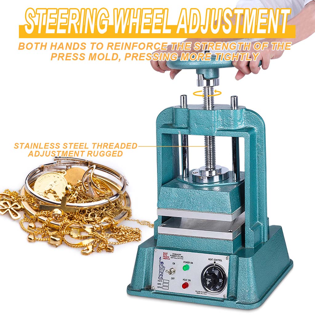 Tooltos Jewelry Tools Tooltos 6X8 Inches Heating Vulcanizer Jewelry Casting Molding Machine