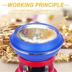 Tooltos Jewelry Tools Tooltos 8 inch Vibratory Tumbler Jewelry Polishing Machine