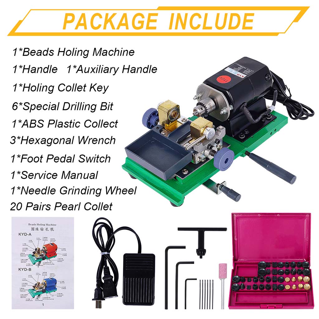 Tooltos Jewelry Tools Tooltos 8000RPM Jewelry Beads Holing Pearl Drilling Machine