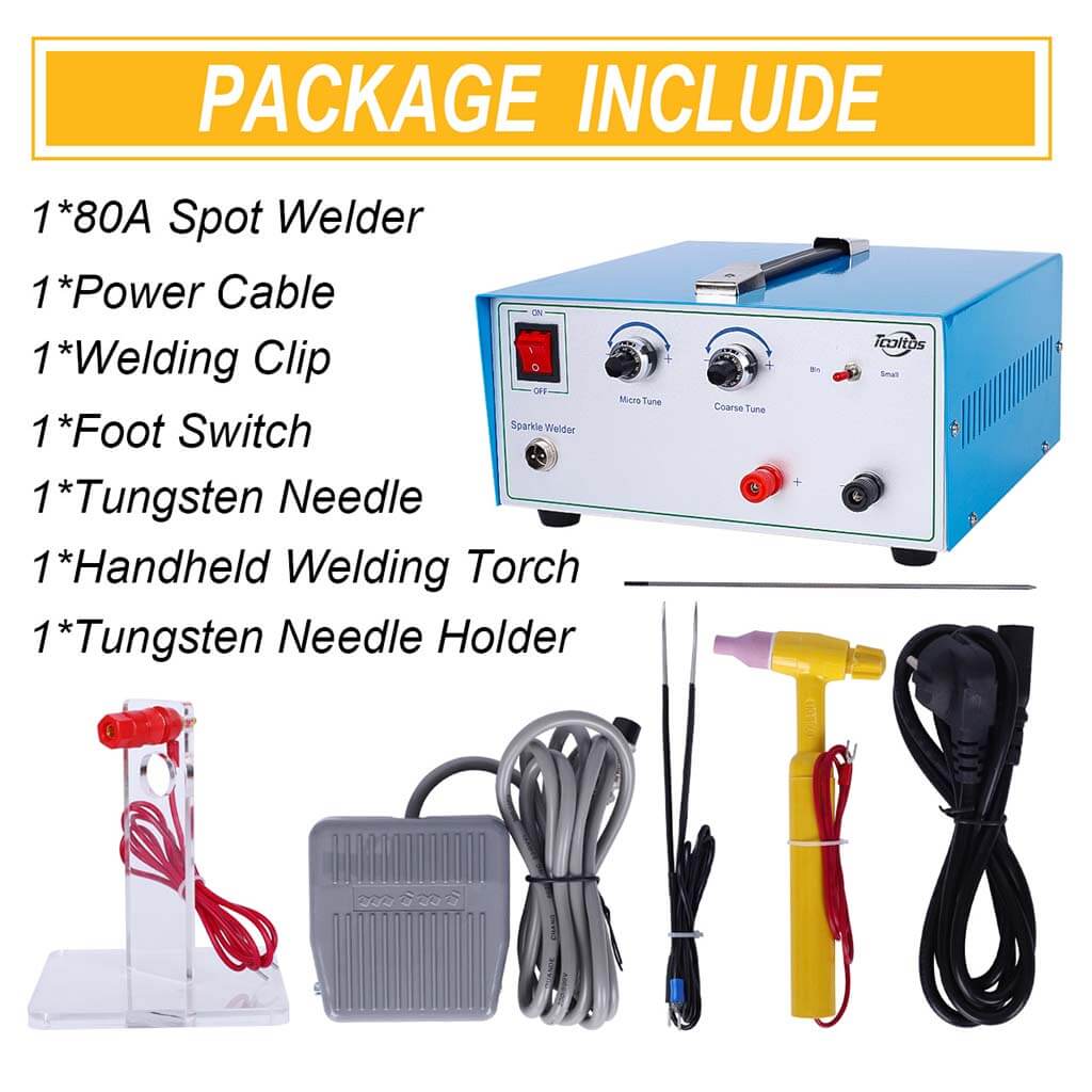 Tooltos Jewelry Tools Tooltos 80A Blue Pulse Sparkle Jewelry Spot Welding Machine