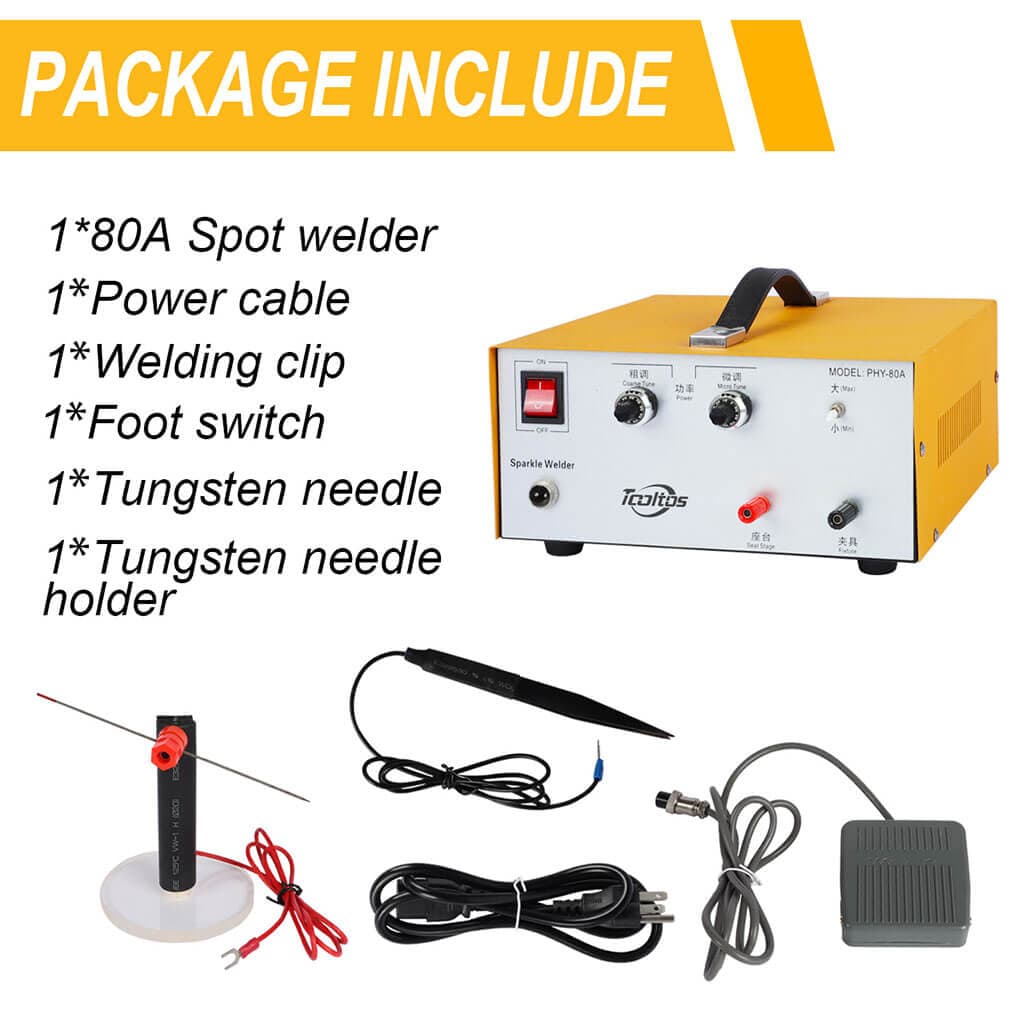 Tooltos Jewelry Tools Tooltos 80A Jewelry Pulse Spot Welder For Gold, Silver And Platinum