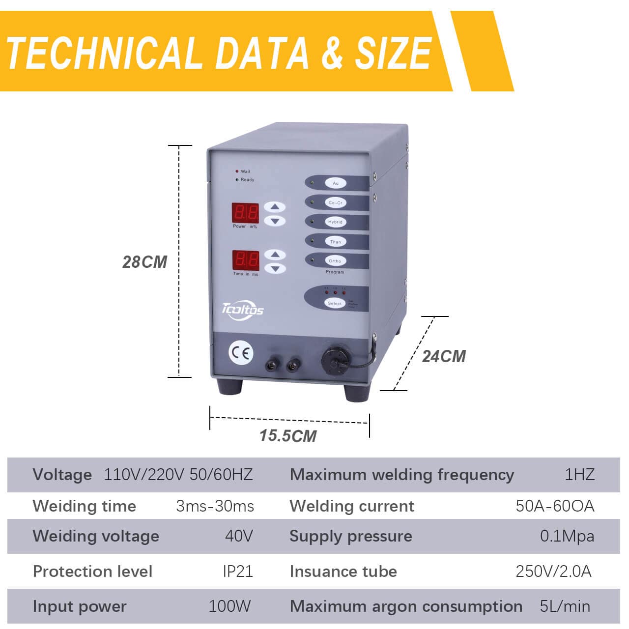 Tooltos Jewelry Tools Tooltos Automatic CNC Pulse Argon Arc Tig Jewelry Spot Welding Machine