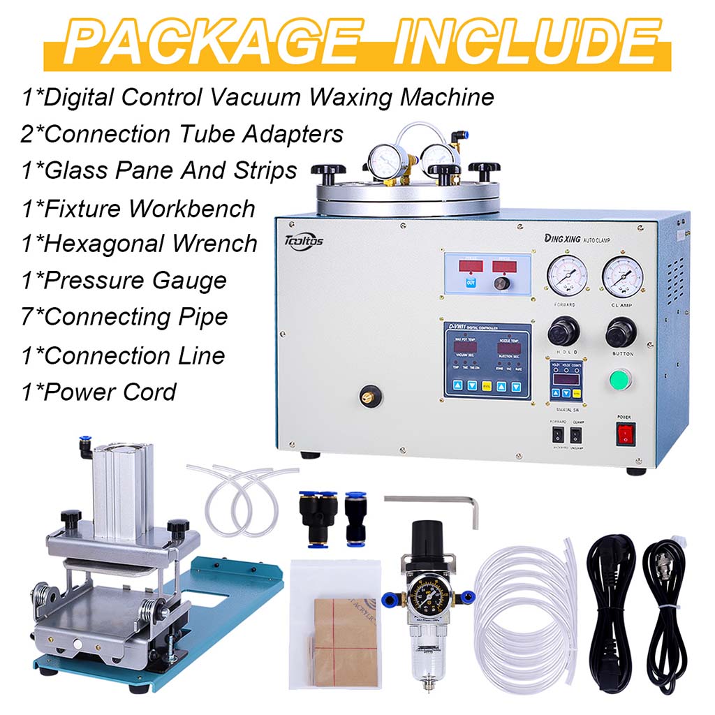 Tooltos Jewelry Tools Tooltos Automatic Digital Control Jewelry Vacuum Wax Injection Machine