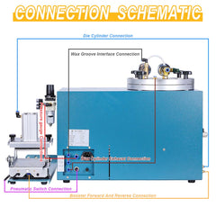 Tooltos Jewelry Tools Tooltos Automatic Digital Control Jewelry Vacuum Wax Injection Machine