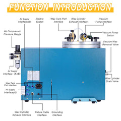 Tooltos Jewelry Tools Tooltos Automatic Digital Control Jewelry Vacuum Wax Injection Machine