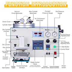 Tooltos Jewelry Tools Tooltos Automatic Digital Control Jewelry Vacuum Wax Injection Machine