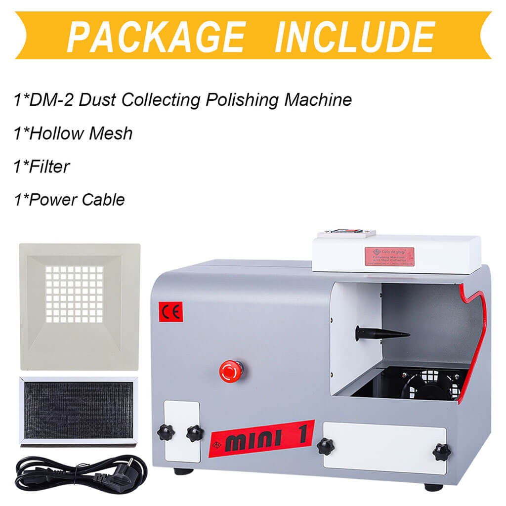 Tooltos Jewelry Tools Tooltos DM-2 Benchtop Dust Collecting Jewelry Polishing Machine