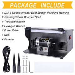 Tooltos Jewelry Tools Tooltos DM-5 Bench Grinder Black Inverter Dust Suction Jewelry Polishing Machine