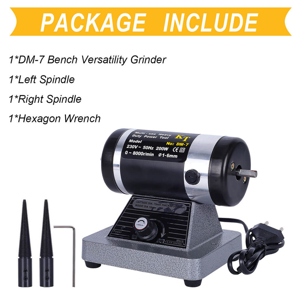 Tooltos Jewelry Tools Tooltos DM-7 Multi-Use Adjustable Speed Bench Lathe Jewelry Grinding And Polishing Machine