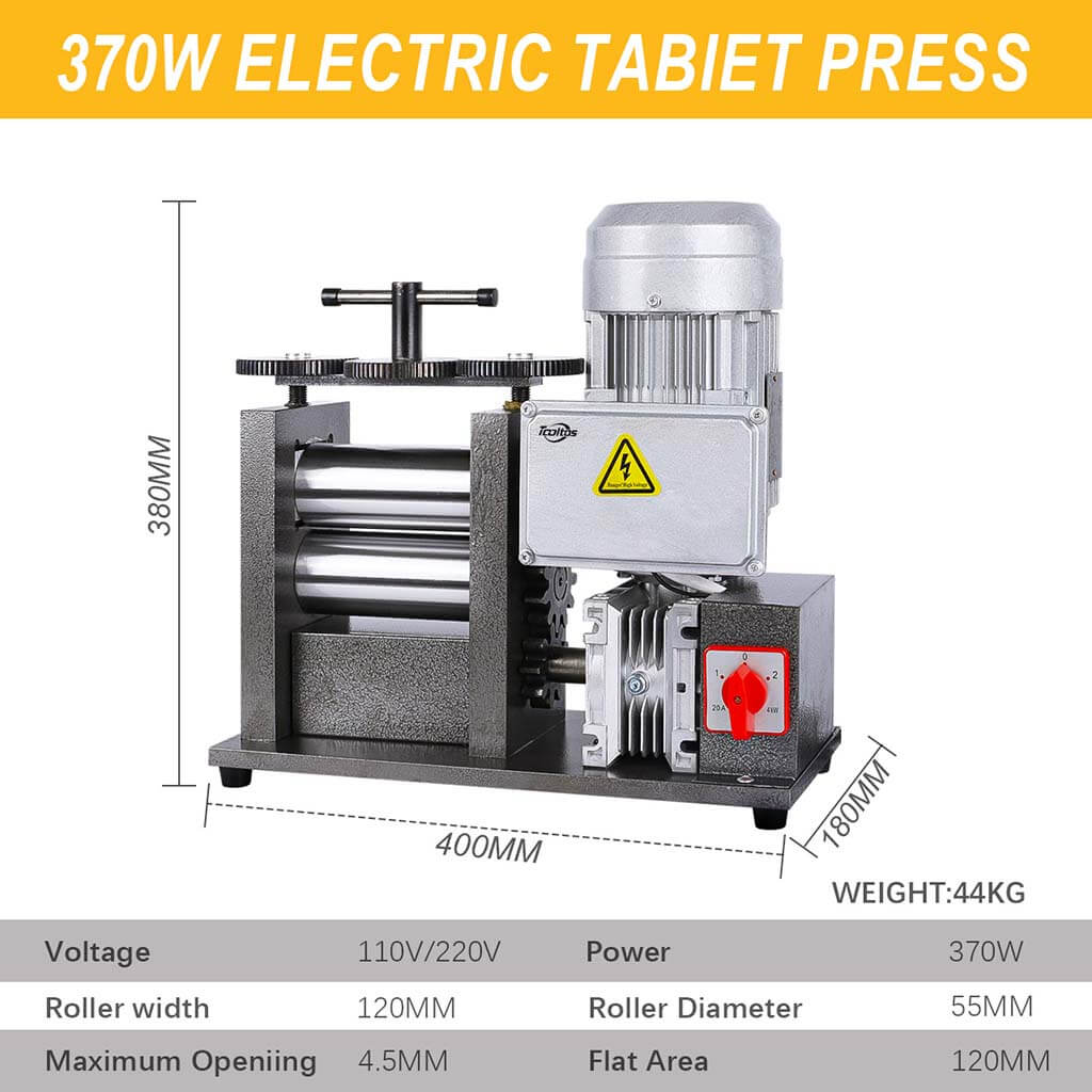 Tooltos Jewelry Tools Tooltos Electric Jewelry Press Sheet Tablet Press  Rolling Mill Machine