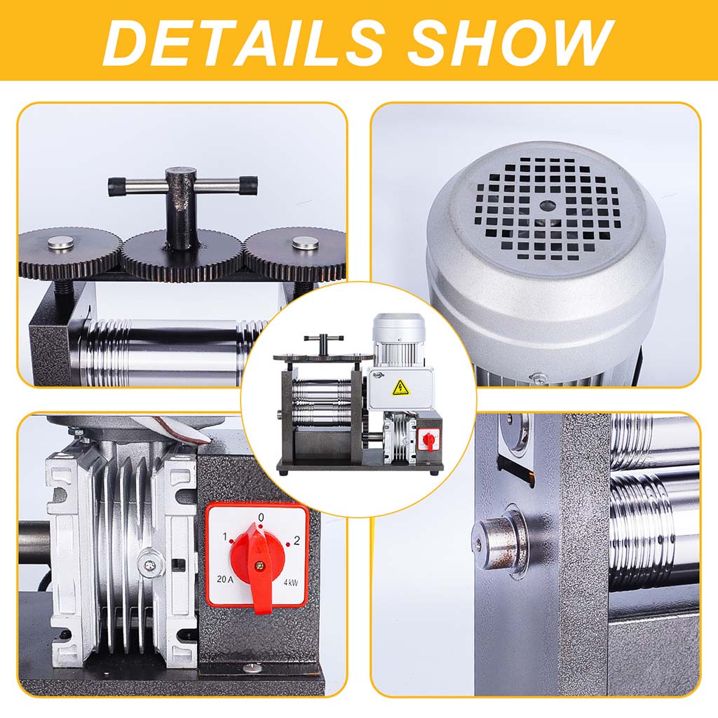 Tooltos Jewelry Tools Tooltos Four-in-one Electric Jewelry Tablet Press Rolling Mill Machine