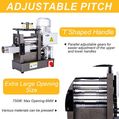 Tooltos Jewelry Tools Tooltos Four-in-one Electric Tablet Press Jewelry Rolling Mill Machine With Square DrawPlates