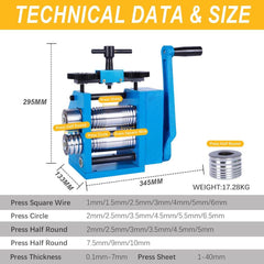 Tooltos Jewelry Tools Tooltos Four-in-one Manual Jewelry Rolling Mill Machine