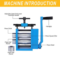 Tooltos Jewelry Tools Tooltos Four-in-one Manual Jewelry Rolling Mill Machine