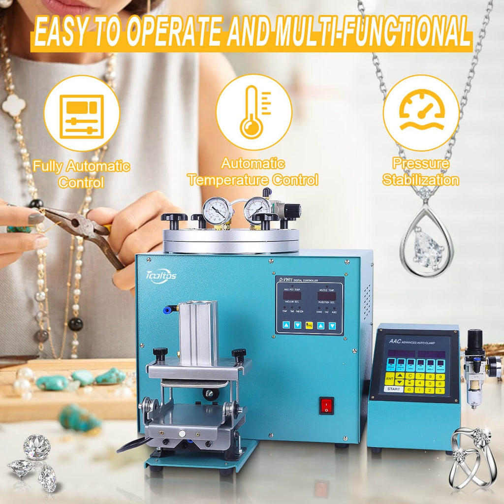 Tooltos Jewelry Tools Tooltos Fully Automatic Digital Control Jewelry Vacuum Wax Injection Machine