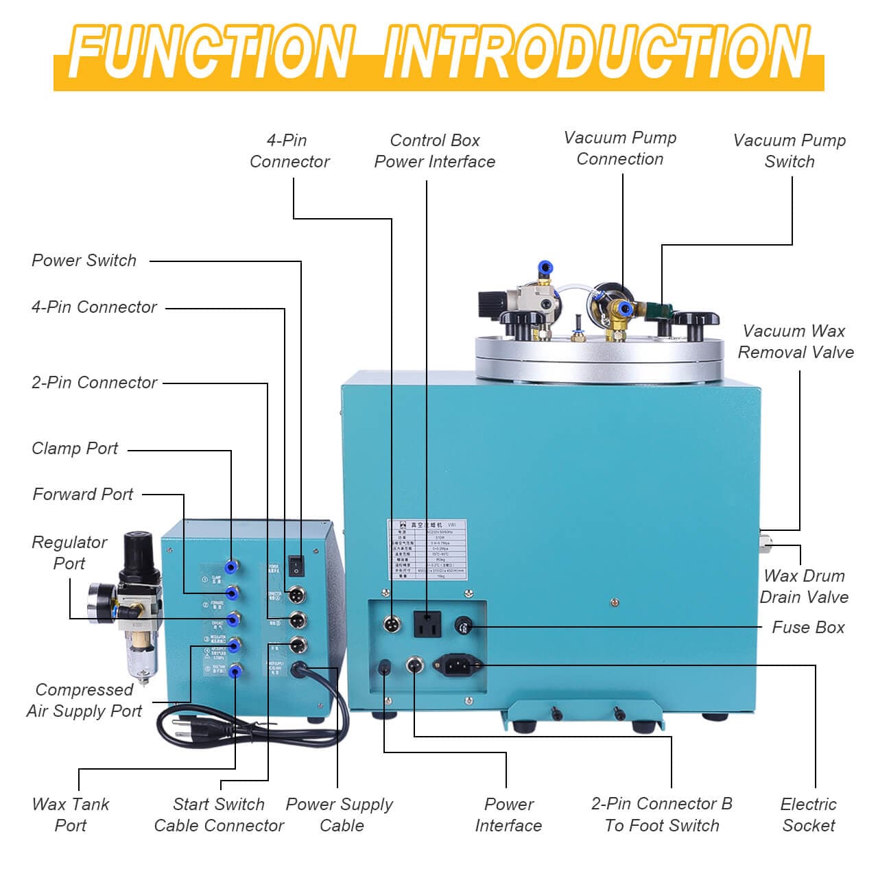 Tooltos Jewelry Tools Tooltos Fully Automatic Digital Control Jewelry Vacuum Wax Injection Machine