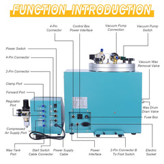 Tooltos Jewelry Tools Tooltos Fully Automatic Digital Control Jewelry Vacuum Wax Injection Machine