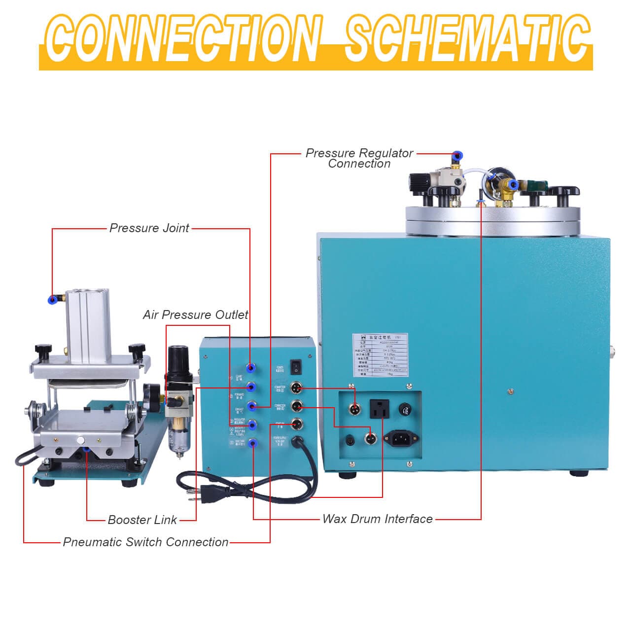 Tooltos Jewelry Tools Tooltos Fully Automatic Digital Control Jewelry Vacuum Wax Injection Machine